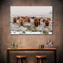 Winter Highland Cows Wall Art Winter Highland Cows Wall Art