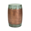 Handmade Antique Looking Copper End Table Handmade Antique Looking Copper End Table