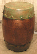 Handmade Antique Looking Copper End Table Handmade Antique Looking Copper End Table