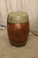 Handmade Antique Looking Copper End Table Handmade Antique Looking Copper End Table