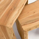 Handmade Wooden Set of 2 End Table Handmade Wooden Set of 2 End Table