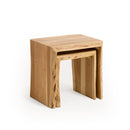 Handmade Wooden Set of 2 End Table Handmade Wooden Set of 2 End Table