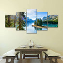 Sunny Maligne Lake Wall Art Sunny Maligne Lake Wall Art