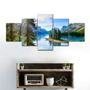 Sunny Maligne Lake Wall Art Sunny Maligne Lake Wall Art