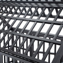 Heavy Duty Carbon Steel Dog Kennel Cage Crate W/ Sloped Roof And Wheels, 48" (SAK73812) Heavy Duty Carbon Steel Dog Kennel Cage Crate W/ Sloped Roof And Wheels, 48" (SAK73812)