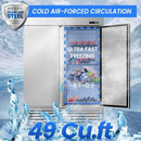 Large 49 Cu.Ft. Two Door Stainless Steel Commercial Industrial Restaurant Freezer, 54" (SAK57246) Large 49 Cu.Ft. Two Door Stainless Steel Commercial Industrial Restaurant Freezer, 54" (SAK57246)