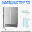 Large 49 Cu.Ft. Two Door Stainless Steel Commercial Industrial Restaurant Freezer, 54" (SAK57246) Large 49 Cu.Ft. Two Door Stainless Steel Commercial Industrial Restaurant Freezer, 54" (SAK57246)