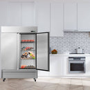 Large 49 Cu.Ft. Two Door Stainless Steel Commercial Industrial Restaurant Freezer, 54" (SAK57246) Large 49 Cu.Ft. Two Door Stainless Steel Commercial Industrial Restaurant Freezer, 54" (SAK57246)