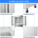 Large 49 Cu.Ft. Two Door Stainless Steel Commercial Industrial Restaurant Freezer, 54" (SAK57246) Large 49 Cu.Ft. Two Door Stainless Steel Commercial Industrial Restaurant Freezer, 54" (SAK57246)