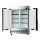 Large 49 Cu.Ft. Two Door Stainless Steel Commercial Industrial Restaurant Freezer, 54" (SAK57246) Large 49 Cu.Ft. Two Door Stainless Steel Commercial Industrial Restaurant Freezer, 54" (SAK57246)
