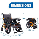 Heavy Duty Ultralight All-Terrain Electric Airplace-Approved Foldable Wheelchair, 300LBS (SAK63147) Heavy Duty Ultralight All-Terrain Electric Airplace-Approved Foldable Wheelchair, 300LBS (SAK63147)
