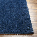 Faina Solid Dark Blue Shag Washable Area Rug - Clearance Faina Solid Dark Blue Shag Washable Area Rug - Clearance