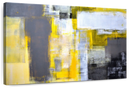 Yellow On Gray Abstract Wall Art Yellow On Gray Abstract Wall Art