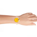 Honey Bee Yellow Agate Golden Cuff Bracelet Honey Bee Yellow Agate Golden Cuff Bracelet
