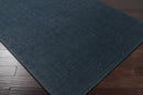 Brockton Solid Dark Blue Wool Rug Brockton Solid Dark Blue Wool Rug
