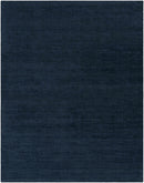 Brockton Solid Dark Blue Wool Rug Brockton Solid Dark Blue Wool Rug