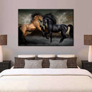 Clashing Wild Horses Wall Art Clashing Wild Horses Wall Art