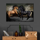 Clashing Wild Horses Wall Art Clashing Wild Horses Wall Art