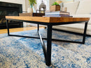 The Campbell Industrial Style Coffee Table, Extra Large Coffee Table, Reclaimed Wood and Metal Custom Coffee Table, Reclaimed Wood Table The Campbell Industrial Style Coffee Table, Extra Large Coffee Table, Reclaimed Wood and Metal Custom Coffee Table, Reclaimed Wood Table