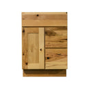 24 Inch Hickory Shaker Single Sink Bathroom Vanity with Drawers on the Right 24 Inch Hickory Shaker Single Sink Bathroom Vanity with Drawers on the Right