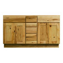 54 Inch Hickory Shaker Double Sink Bathroom Vanity with Drawers 54 Inch Hickory Shaker Double Sink Bathroom Vanity with Drawers