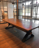 The Executive Conference Table, Solid Wood Conference Table, Industrial Table, Trestle Table, Metal and Reclaimed Wood Office Table, Modern The Executive Conference Table, Solid Wood Conference Table, Industrial Table, Trestle Table, Metal and Reclaimed Wood Office Table, Modern