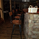 Set of 4 Bar Stools Counter Height, Bar Stools With Backs, Scooped Seat Brewster Stools, Counter Stools, Reclaimed Bar Stool, Man Cave Decor Set of 4 Bar Stools Counter Height, Bar Stools With Backs, Scooped Seat Brewster Stools, Counter Stools, Reclaimed Bar Stool, Man Cave Decor