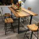 Set of 4 Bar Stools Counter Height, Bar Stools With Backs, Scooped Seat Brewster Stools, Counter Stools, Reclaimed Bar Stool, Man Cave Decor Set of 4 Bar Stools Counter Height, Bar Stools With Backs, Scooped Seat Brewster Stools, Counter Stools, Reclaimed Bar Stool, Man Cave Decor