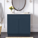 30 Inch Navy Blue Shaker Single Sink Bathroom Vanity 30 Inch Navy Blue Shaker Single Sink Bathroom Vanity