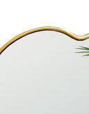 Handmade Brass Golden Heart Brass Mirror Handmade Brass Golden Heart Brass Mirror