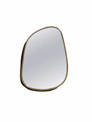 Asymmetrical Antique Brass Mirror - Handcrafted Irregular Brass Mirror Asymmetrical Antique Brass Mirror - Handcrafted Irregular Brass Mirror