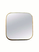 Square Gold Mirror - Handmade Brass unlacquered Brass Mirror Square Gold Mirror - Handmade Brass unlacquered Brass Mirror