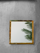 Gold Square Mirror - Unlacquered Brass Mirror Gold Square Mirror - Unlacquered Brass Mirror