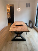 The Executive Conference Table, Solid Wood Conference Table, Industrial Table, Trestle Table, Metal and Reclaimed Wood Office Table, Modern The Executive Conference Table, Solid Wood Conference Table, Industrial Table, Trestle Table, Metal and Reclaimed Wood Office Table, Modern