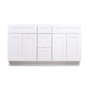 60 Inch White Shaker Double Sink Bathroom Vanity with Drawers 60 Inch White Shaker Double Sink Bathroom Vanity with Drawers