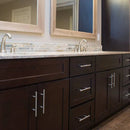 72 Inch Espresso Shaker Double Sink Bathroom Vanity with Drawers 72 Inch Espresso Shaker Double Sink Bathroom Vanity with Drawers