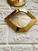Gold Small Unlacquered Brass Mirror - Wall Decorative Mirrors Gold Small Unlacquered Brass Mirror - Wall Decorative Mirrors