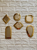 Small Unlacquered Brass Mirror - Small Decorative Mirrors Small Unlacquered Brass Mirror - Small Decorative Mirrors