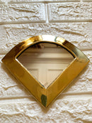 Set of 6 Small Decorative Mirrors -Unlacquered Brass Mirror Set of 6 Small Decorative Mirrors -Unlacquered Brass Mirror