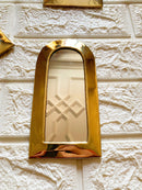 Set of 6 Wall Decorative Mirrors - Brass Small Wall Mirrors Set of 6 Wall Decorative Mirrors - Brass Small Wall Mirrors