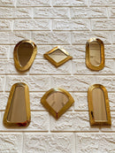 Small Unlacquered Brass Mirror - Small Decorative Wall Mirrors Small Unlacquered Brass Mirror - Small Decorative Wall Mirrors