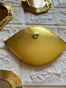 Set of 6 unlacquered Brass Mirror - Decorative Mirror Set of 6 unlacquered Brass Mirror - Decorative Mirror