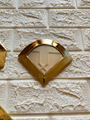 Small Decorative Mirrors - Small Unlacquered Brass Mirror Small Decorative Mirrors - Small Unlacquered Brass Mirror