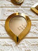 Set of 6 Wall Decorative Mirrors - Brass Small Wall Mirrors Set of 6 Wall Decorative Mirrors - Brass Small Wall Mirrors