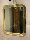 Gold Rectangle Mirror - Handmade Bathroom Mirror Gold Rectangle Mirror - Handmade Bathroom Mirror
