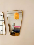 Gold Wall Brass Mirror - Triangle Mirror Gold Wall Brass Mirror - Triangle Mirror