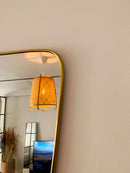Gold Wall Brass Mirror - Triangle Mirror Gold Wall Brass Mirror - Triangle Mirror