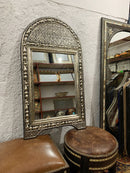 Handmade Silver Moroccan Arch Mirror Handmade Silver Moroccan Arch Mirror