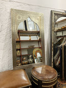 Handmade Moroccan Silver Arch Mirror Handmade Moroccan Silver Arch Mirror