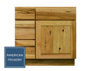 30 Inch Hickory Shaker Single Sink Bathroom Vanity with Drawers on the Left 30 Inch Hickory Shaker Single Sink Bathroom Vanity with Drawers on the Left
